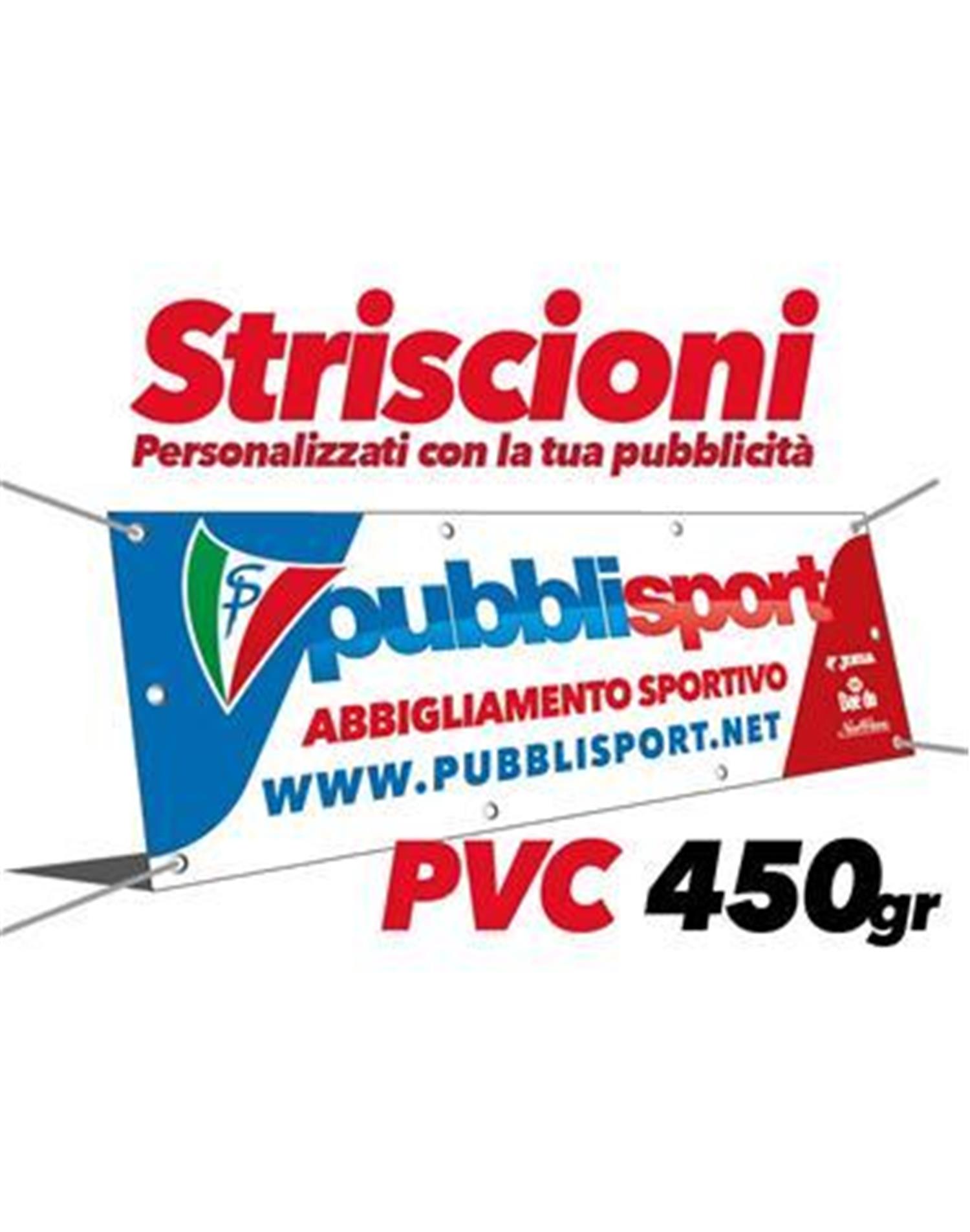 PubbliSport Striscione in PVC 450gr Spalmato Occhiellato (METRI 1x1 - BIANCO)