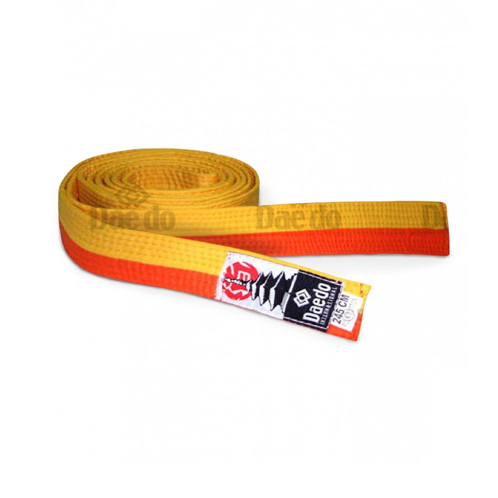 Dae Do Cintura Arti Marziali Arancione-Gialla (245cm - ARANCIO - GIALLO)