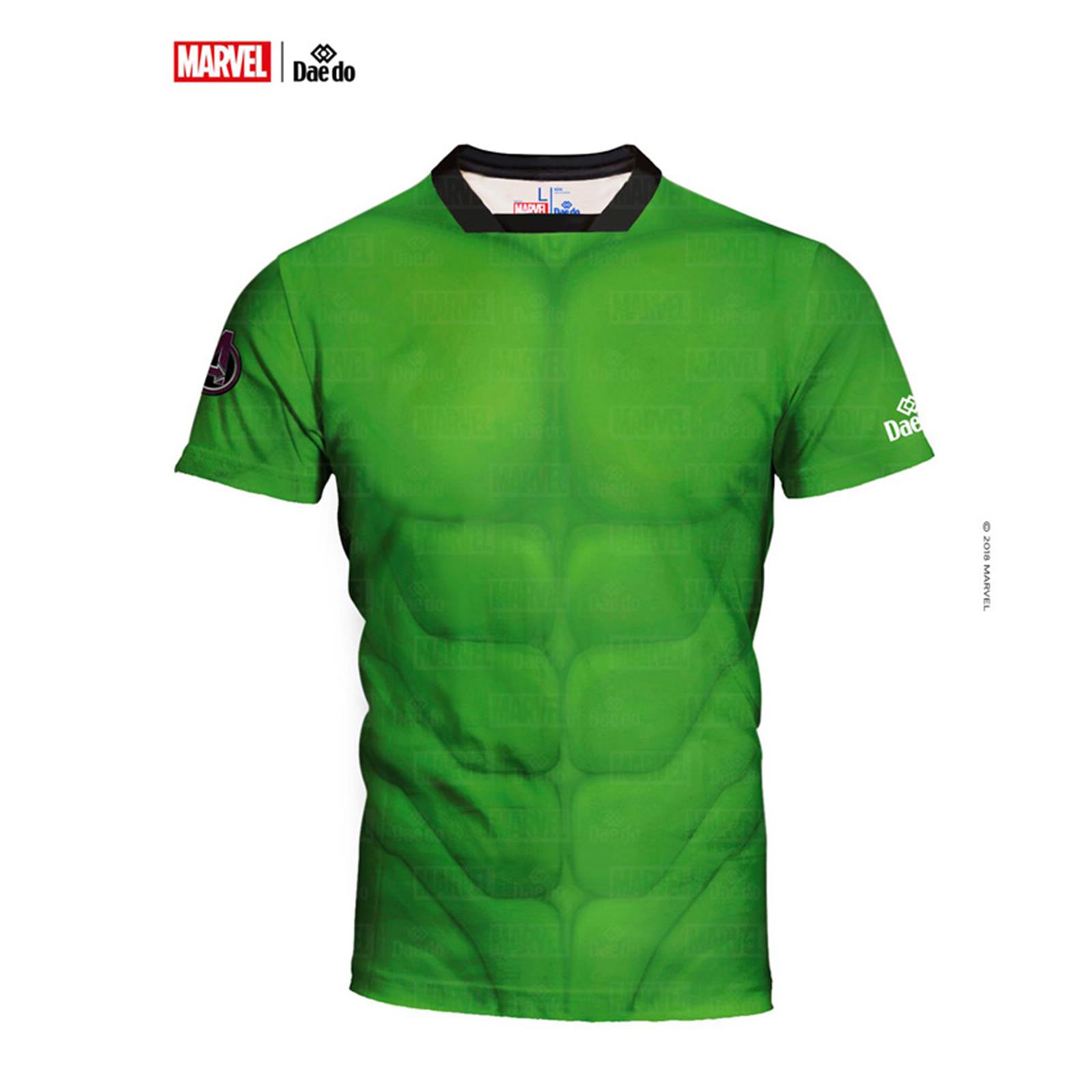 Dae Do Maglietta Hulk Full Print Slim Fit (S - VERDE)