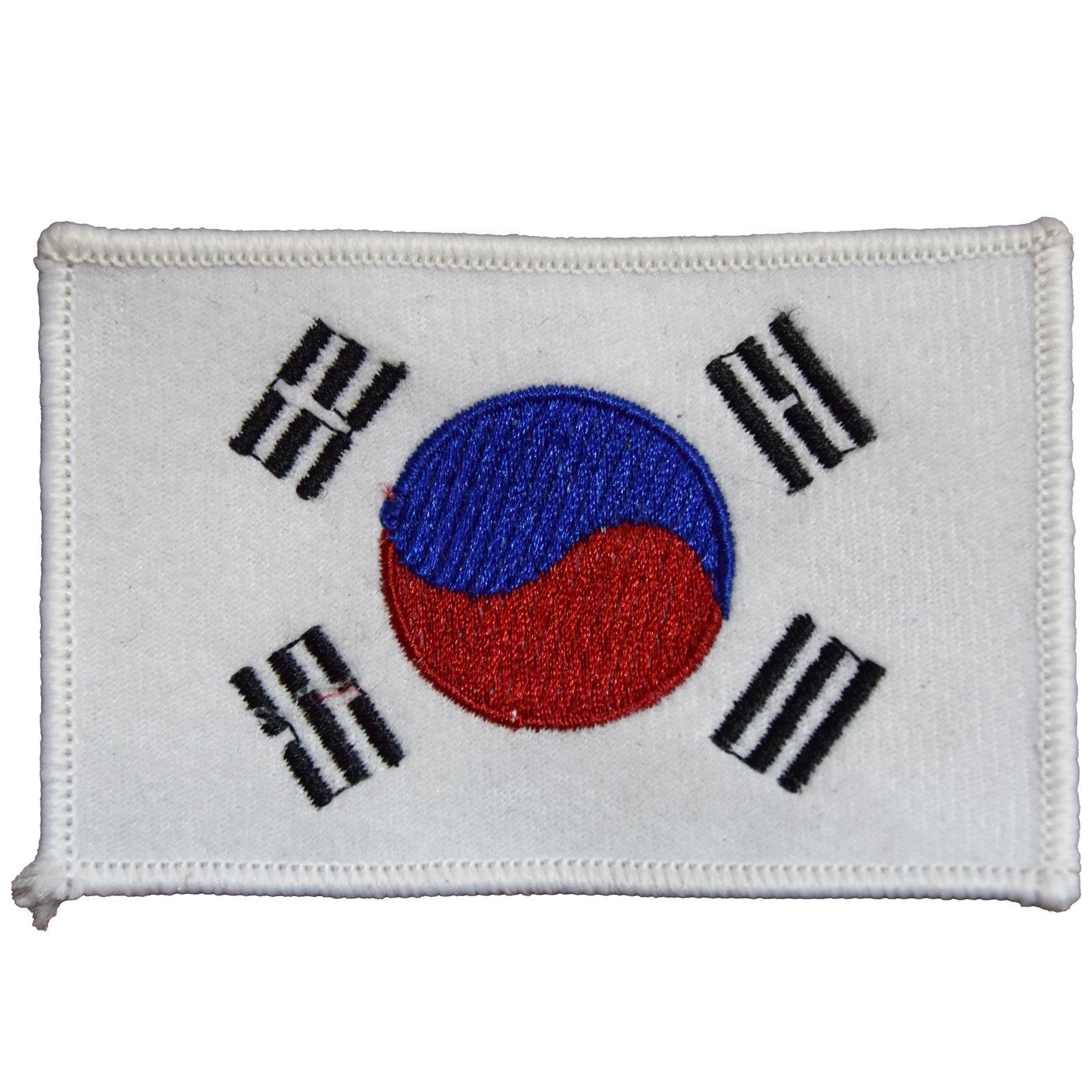 Dae Do Toppa Ricamata Emblema korea (4,5 * 2,5 cm - BIANCO)