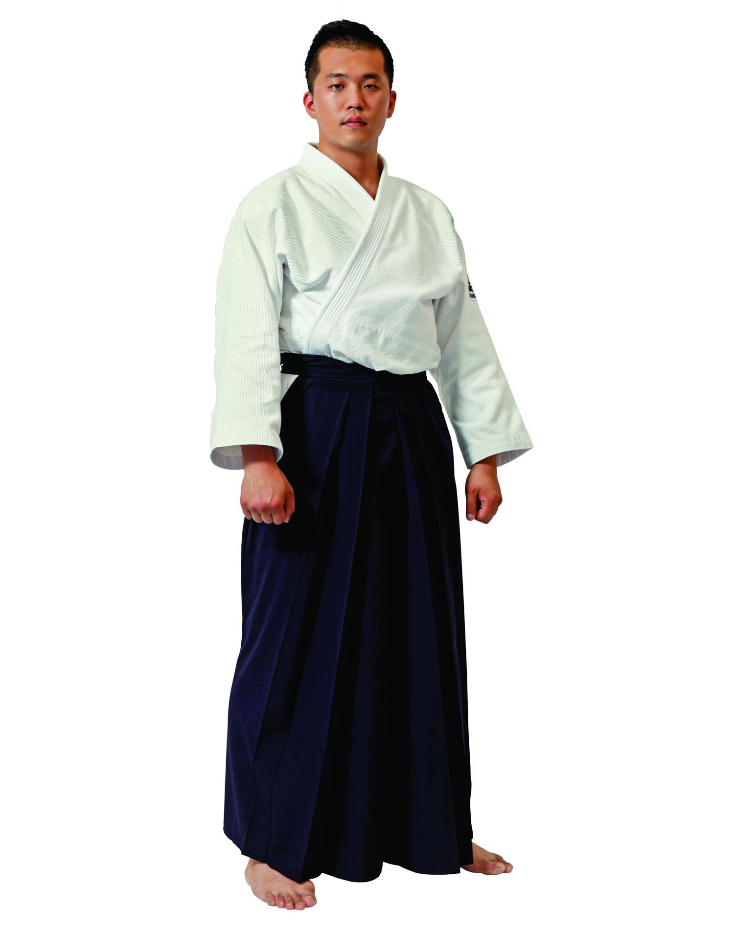 Dae Do Hakama Pantalone Nero Kendo (S-160 - Bianco Nero)