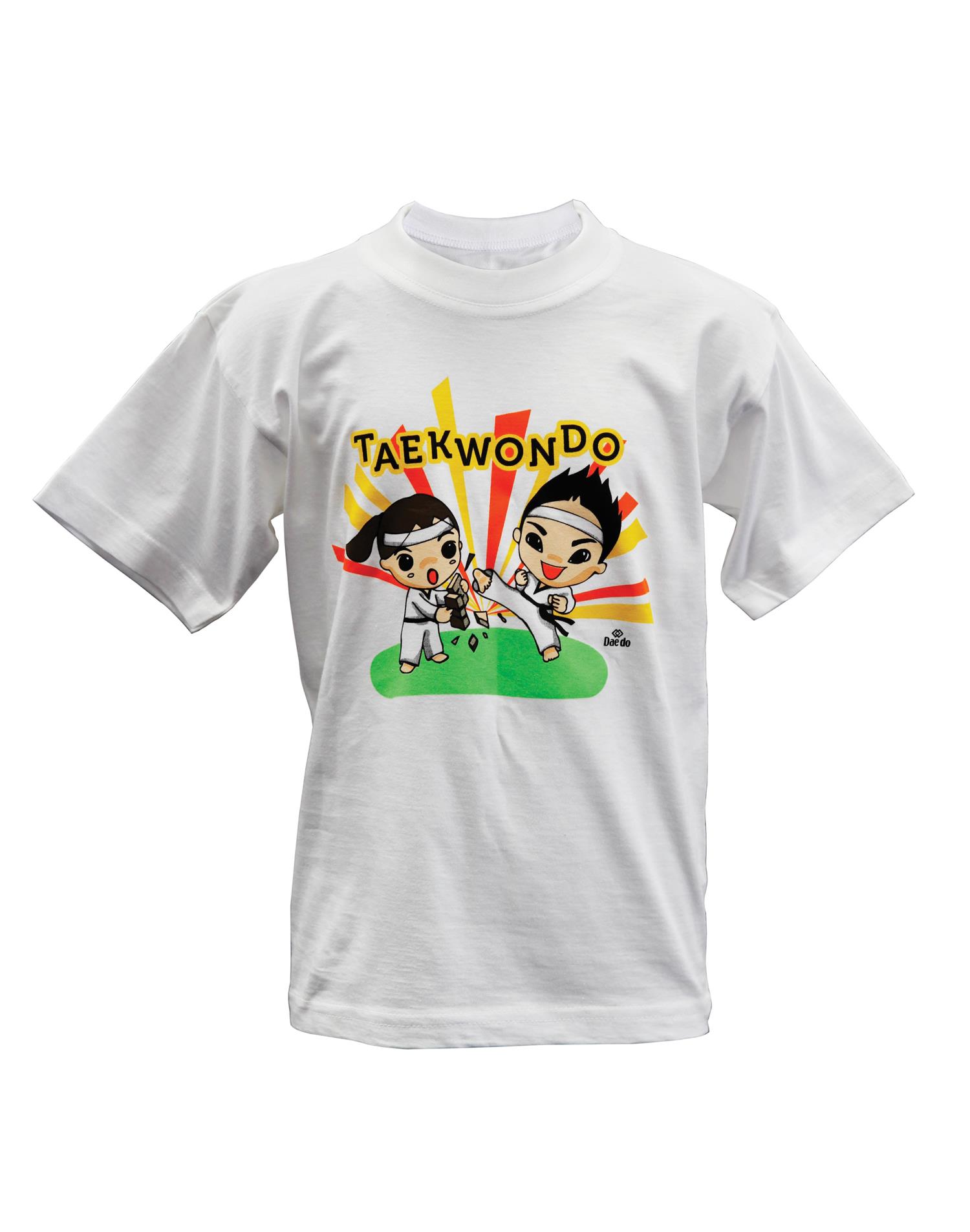Dae Do T-shirt Taekwondo Demo Kids (7 - 8 ANNI - BIANCO)